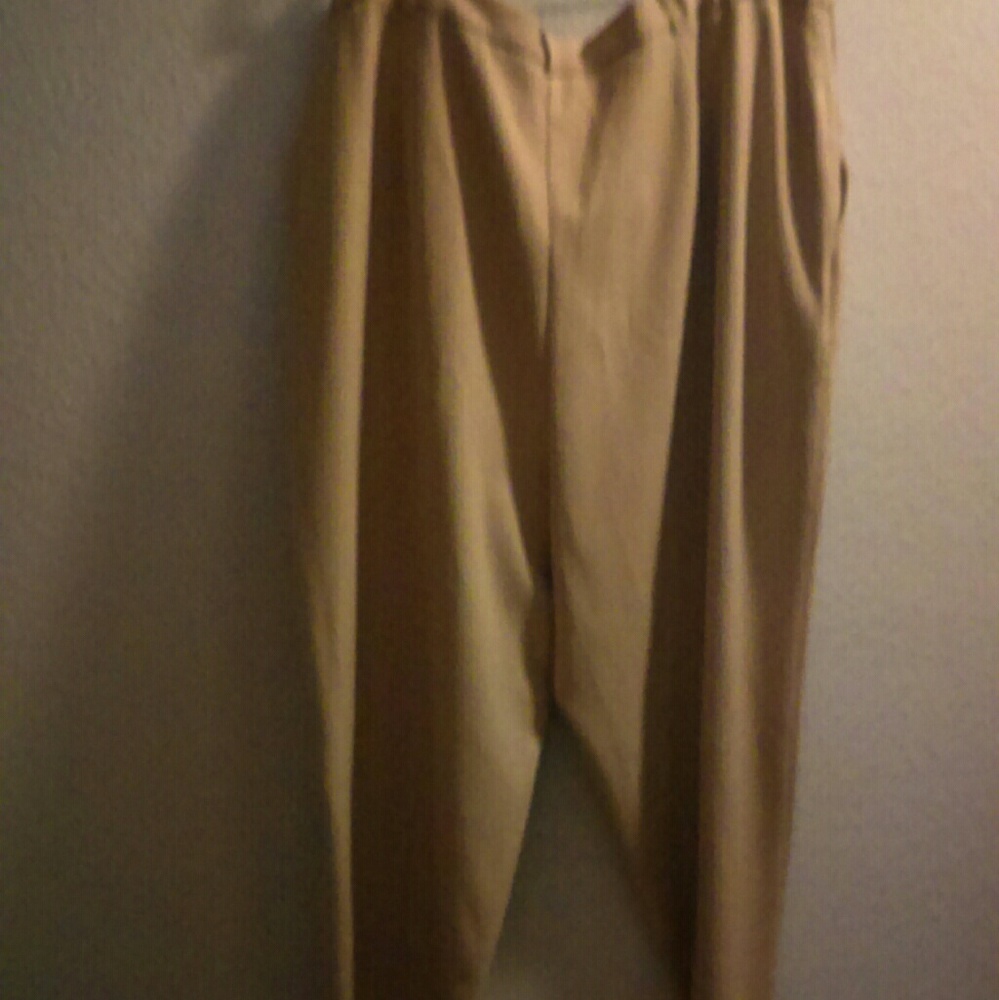 Koret Perfect Fit expandable waist tan trousers - Picture 2 of 3